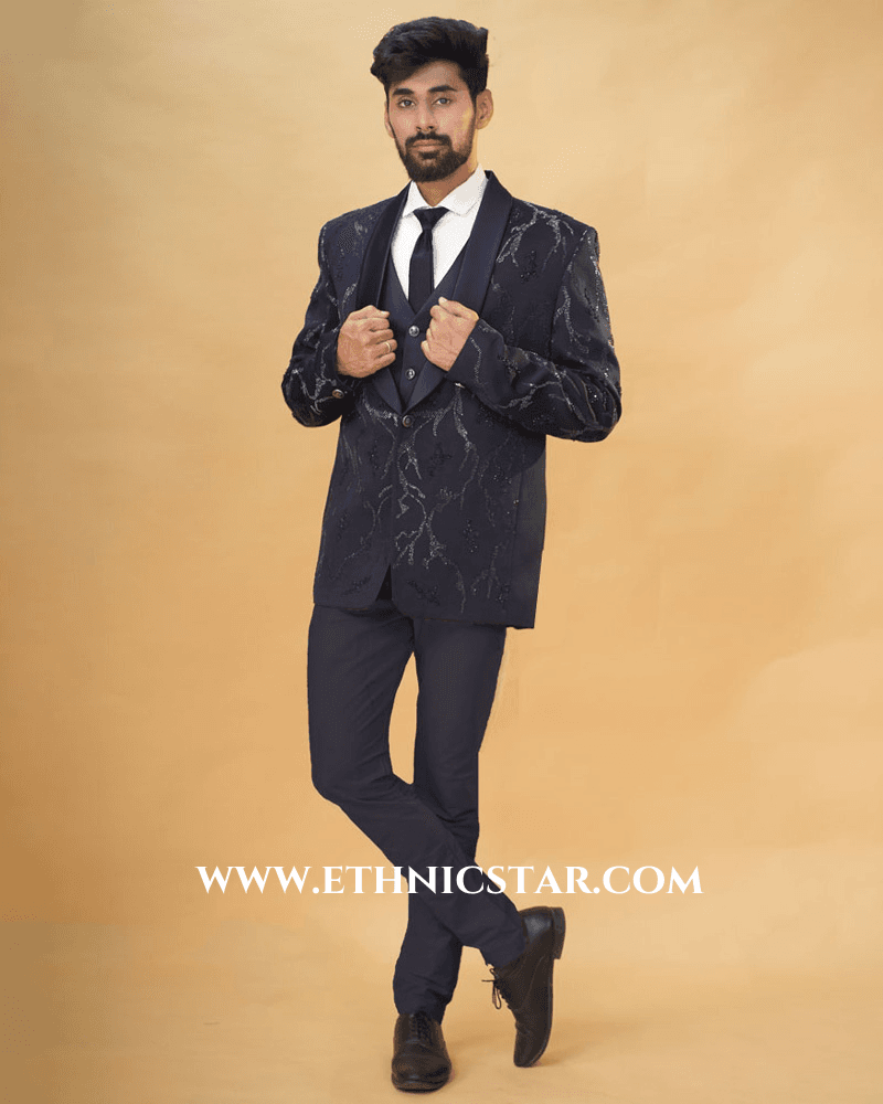 Imported Blue Mens Wear Suit For Wedding