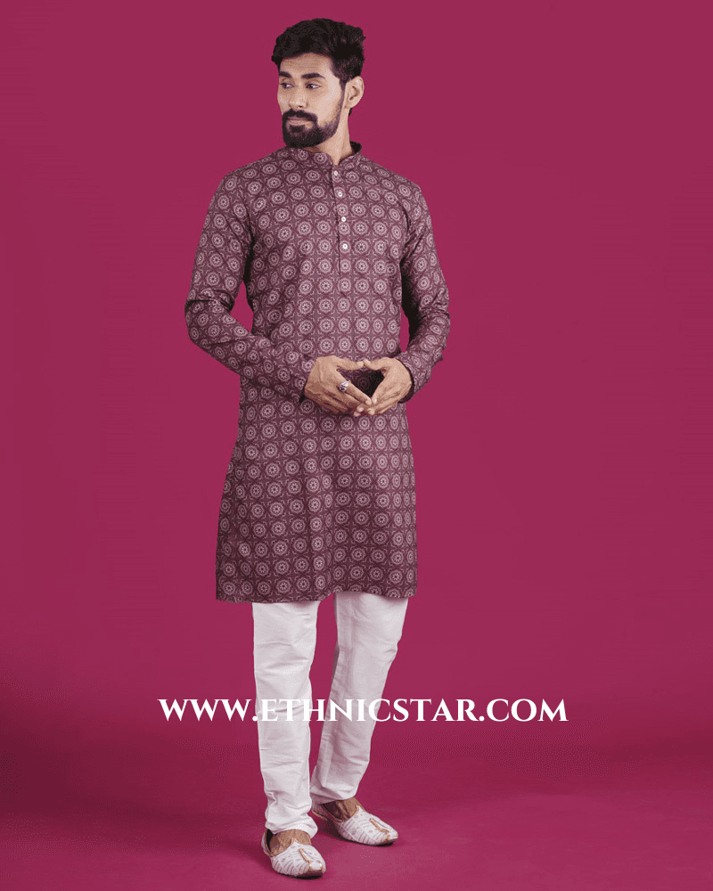 Designer Printed Kurta Pajama