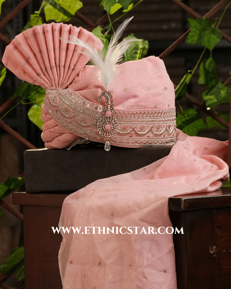 Fancy Readymade Safa In Pink Color